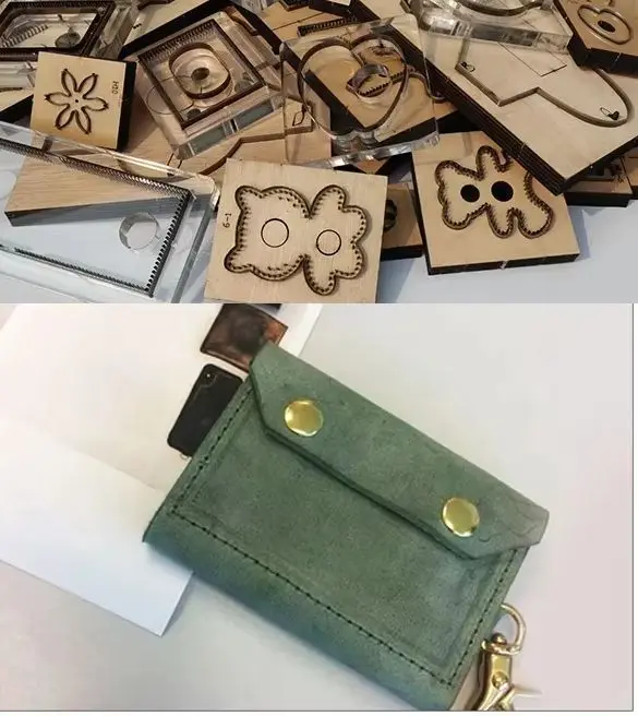 Key Bag Card Holder Pocket Wallet Cutting Die High Hardness Steel Wooden Mold DIY Leather Craft Tool