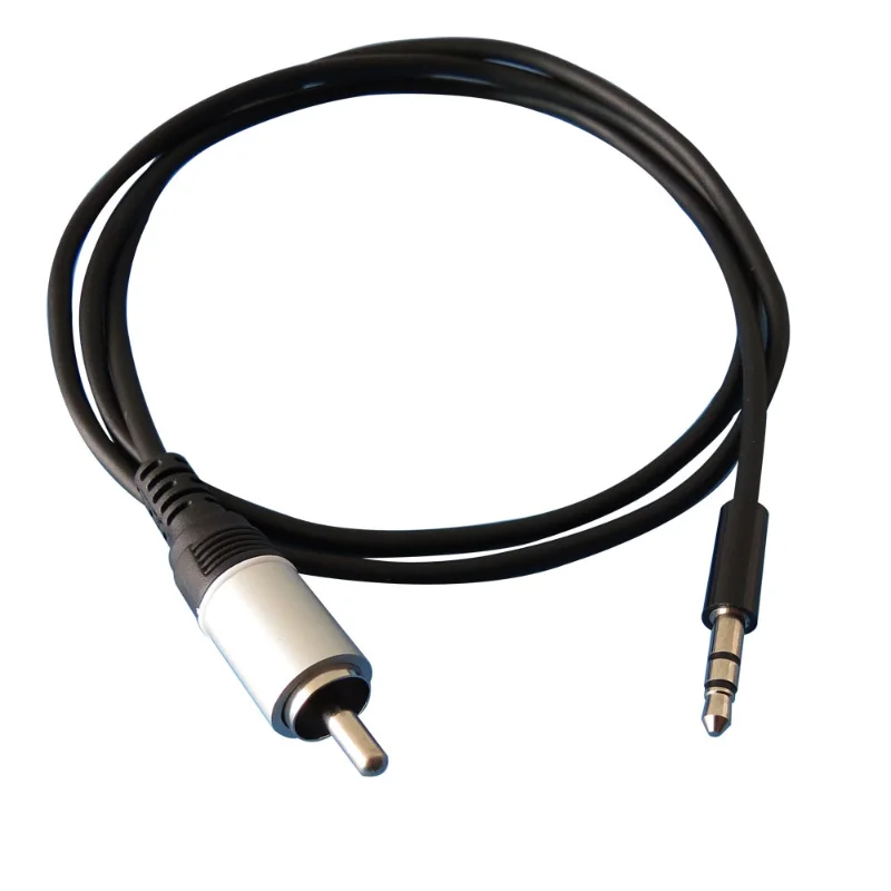 Câble audio 3.5 mâle vers RCA mâle, 3.5mm, 1 mètre, adaptateur de connexion pour TV, haut-parleur, DVD, amplificateur