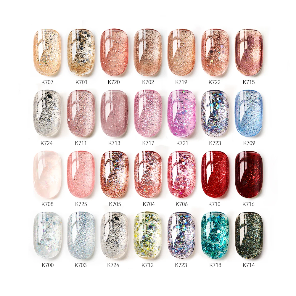 MAYCHAO Gel Nail Polish 26 Colors 5ml Glitter Soak Off UV LED Semi-Permanent Enamels For Nails Manicure Nails Products