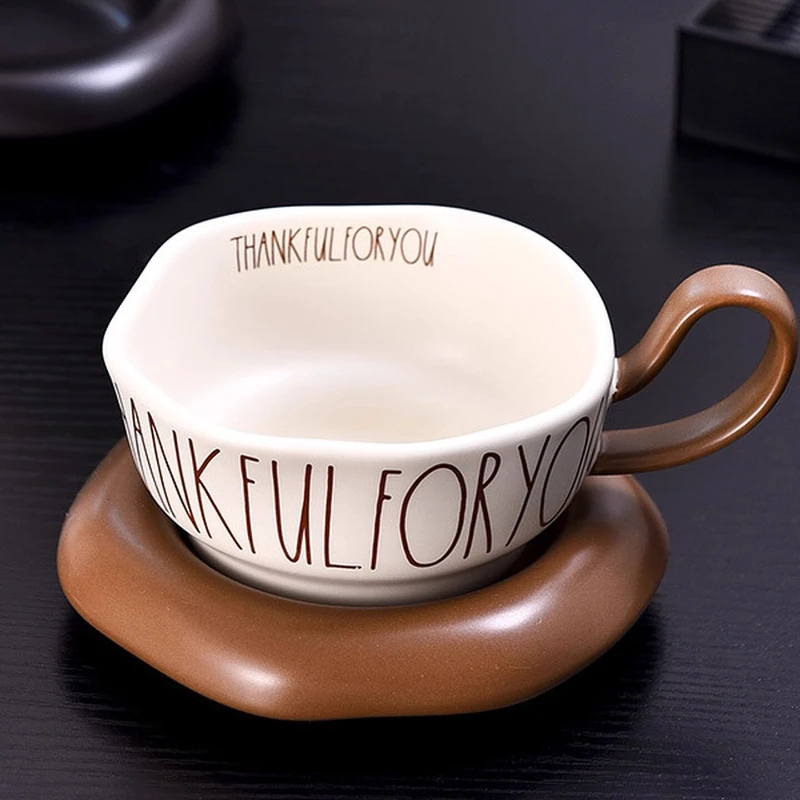 

Creative Ceramic Cup Set Porcelain Coffee Tea Mug Saucer Luxury Tableware European Turkish Japanese Tazas Cup and Saucer