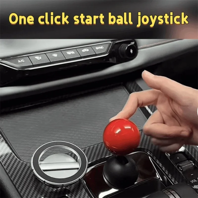 New Start Button Push Start Auto Ignition Button Cover Automotive One-Touch Button Rocker Car Engine Push Start Stop Lever