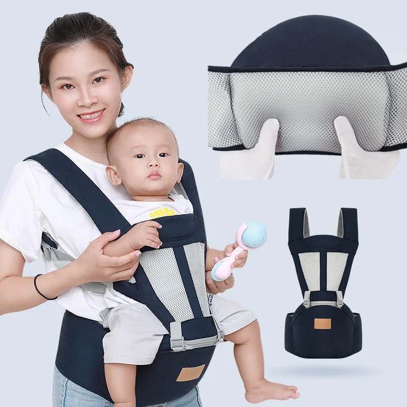 Baby Carrier Waist Stool Ergonomic Newborn Infant Kids Multi-purpose Straps Sling Wrap Cotton Baby Waist Stool Carrier 0-36M