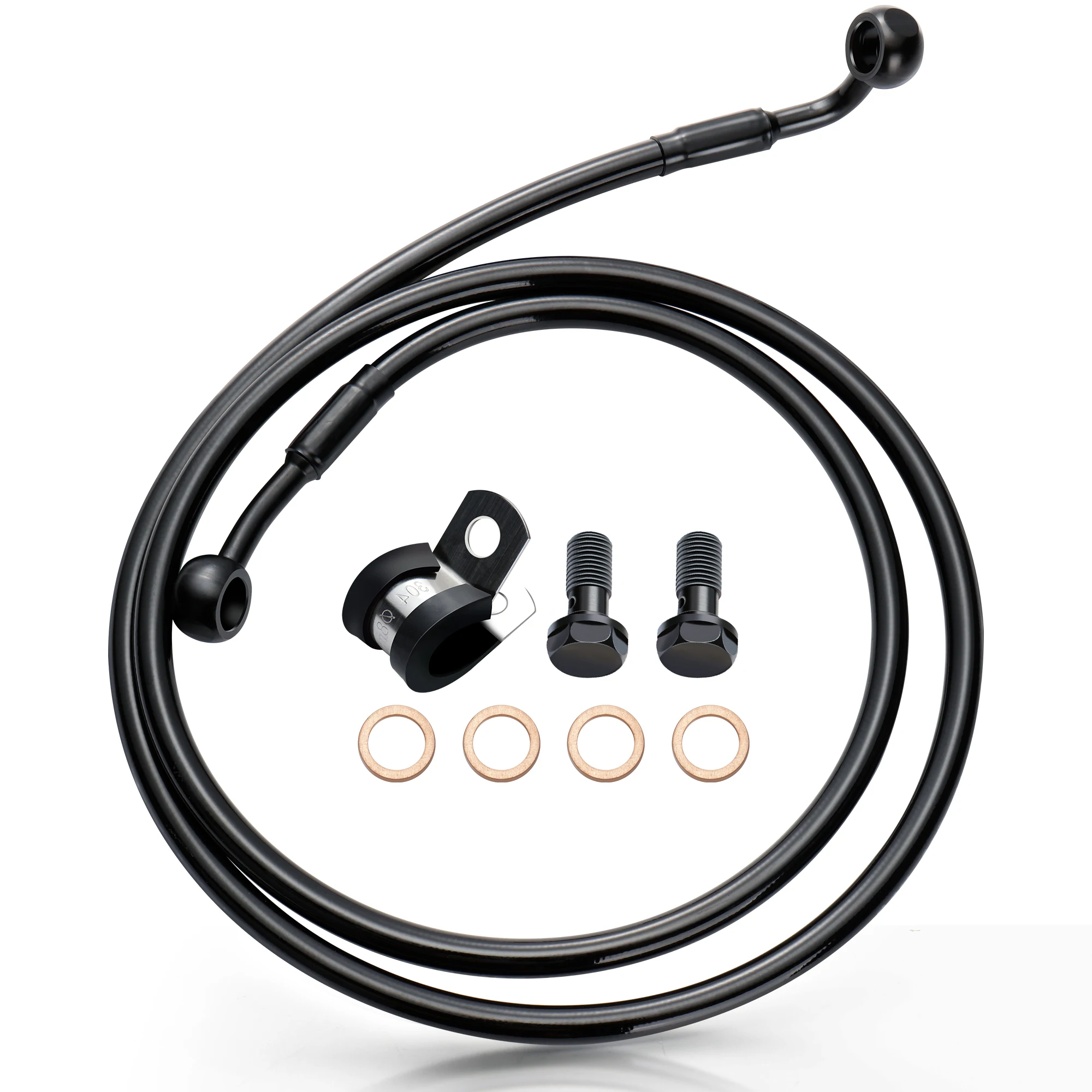 

Stainless Steel Braided Front Brake Lines Oil Hose for Harley 2004-up Sportster XL 2018-up Softail Models without ABS