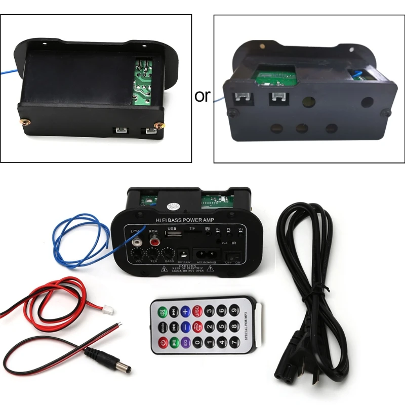 

25W Car Bluetooth-compatible Subwoofer Hi-Fi Bass Amplifier Board Audio TF USB