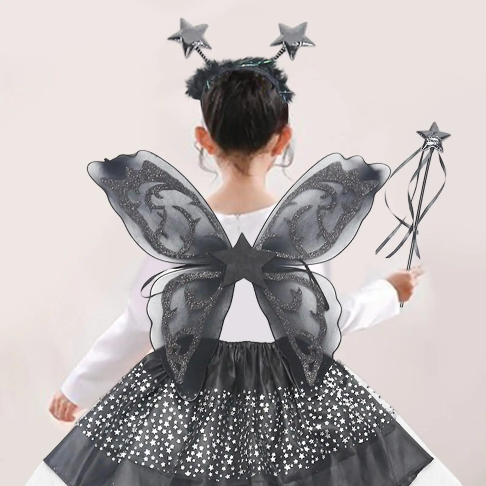 

Skirt Set Cosplay Wing Apparel Child Kids Princess Cosplay for Holiday
