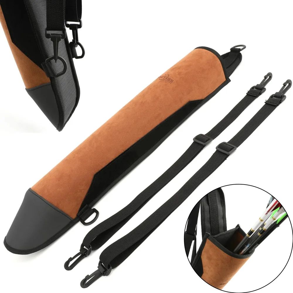 

Arrow Quiver Backpack/Shoulder Archery Arrow Bagfor LH/RH Bow Outdoor Hunting Shooting Target Large Capacity Brown Arrow Holder