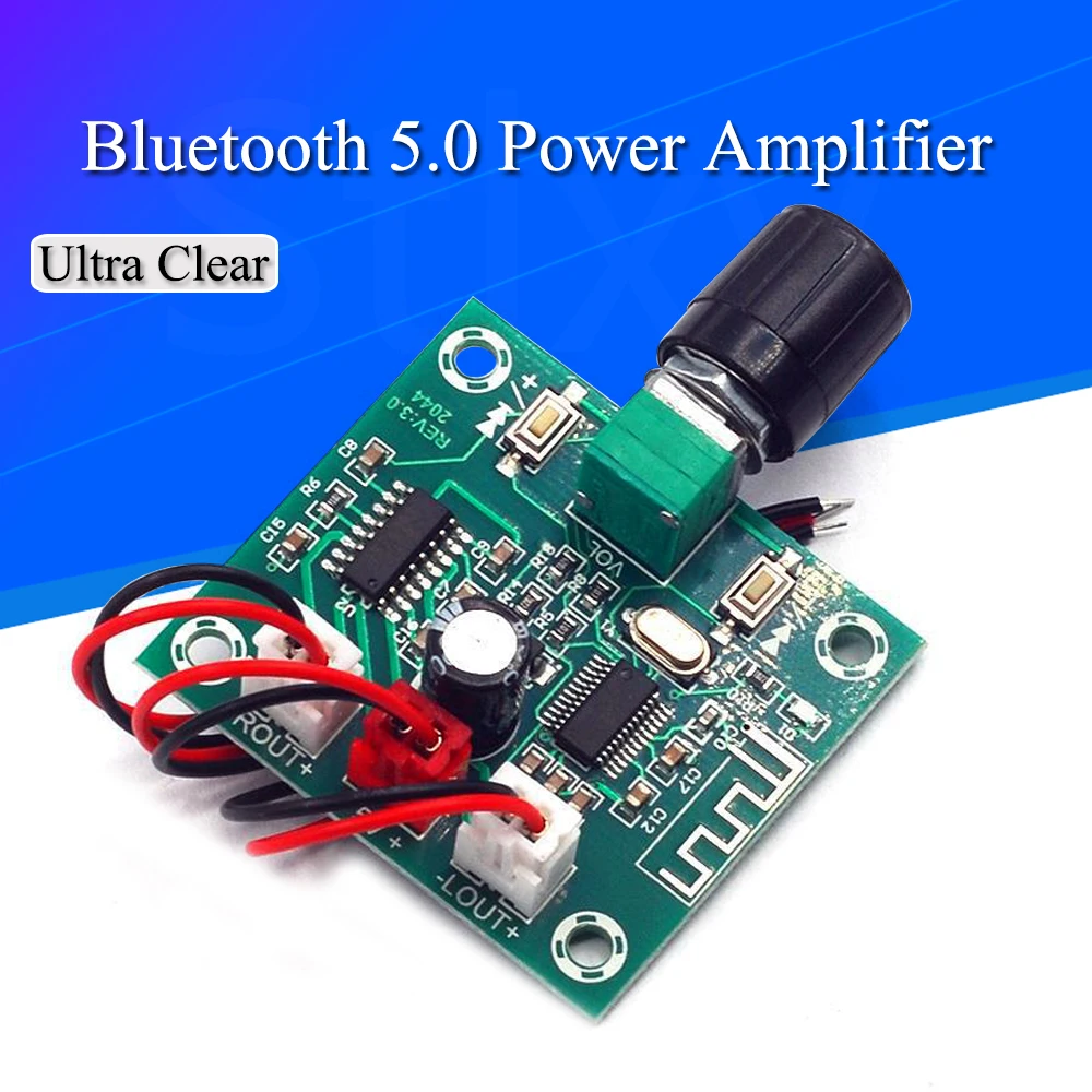 XH-A158 Ultra Clear Bluetooth 5.0 Power Amplifier Board PAM8403 Small Power DIY Wireless Speaker Amplifier Board 5W*2