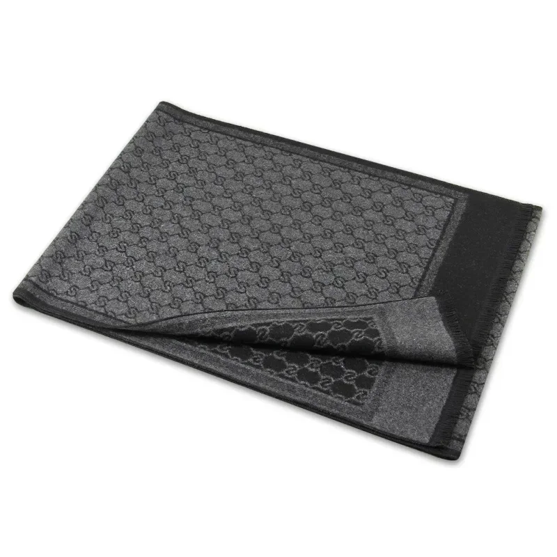 2025 الشتاء الكشمير وشاح الرجال الفاخرة خطابات طباعة الباشمينا الأوشحة أزياء رجال الأعمال الرقبة لينة الأوشحة الدافئة