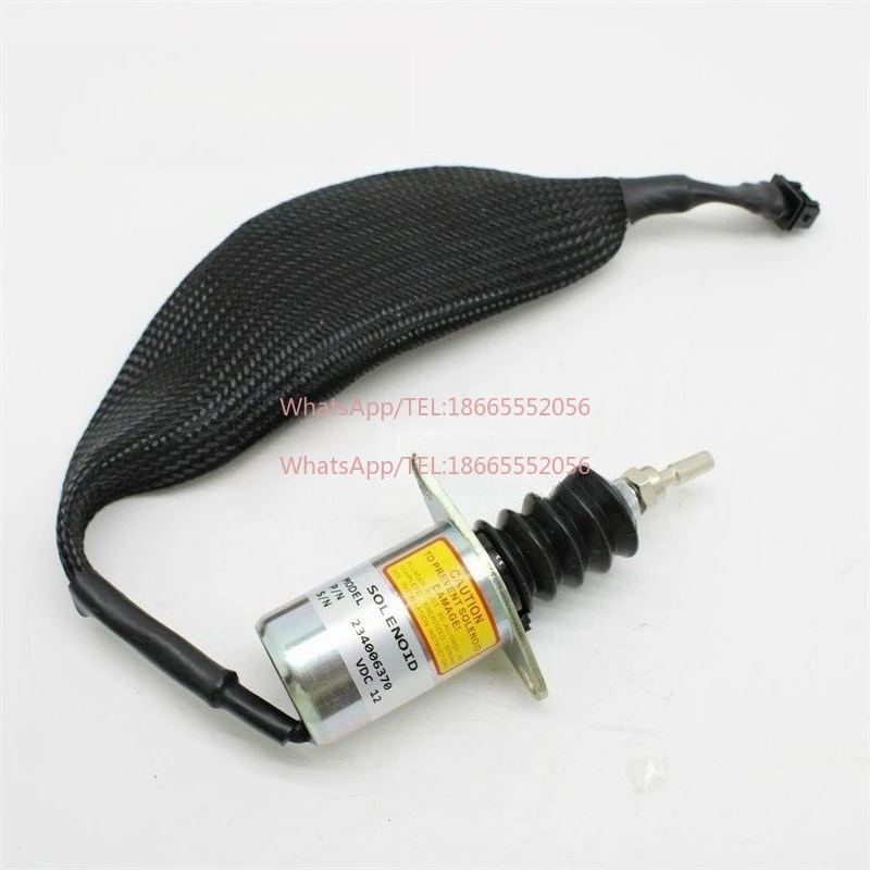 

Cross-border 234006370 flameout solenoid valve 12V is suitable for excavator loader engineering spare parts