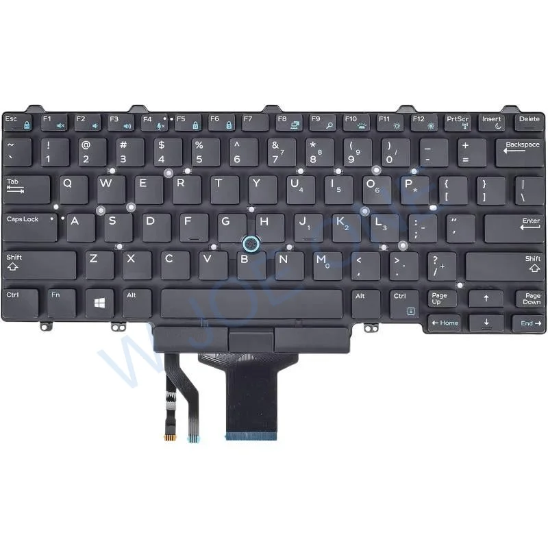 Teclado retroiluminado estadounidense para Dell Latitude E5450 E5470 E7450 E7470 Latitude 5480 5490 5491 7480 7490 Series