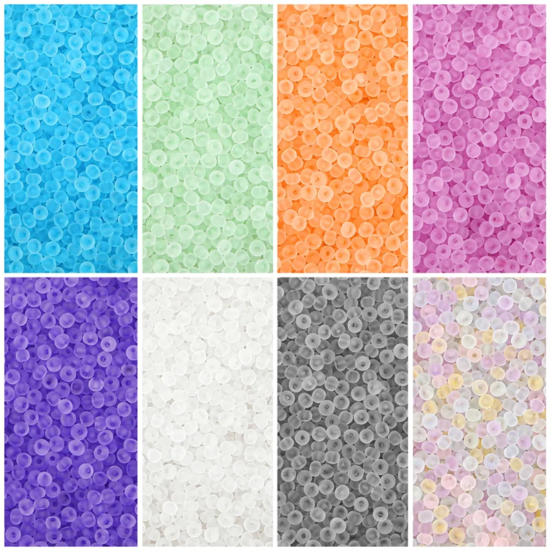 480Pcs 3mm Matte Glass Czech Beads Mini Loose Spacer Pony Beads for DIY Bracelet Necklaces Craft Jewelry Making Supplies