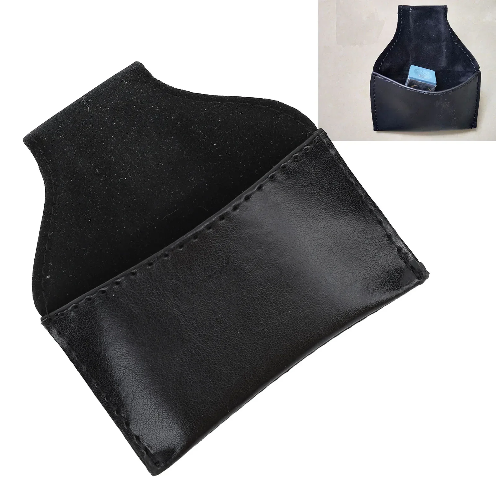 

Billiard Chalk Holder Pouch PU Leather Multifunction Portable Pool Cue Chalk Holder Bag For Billiard Lovers