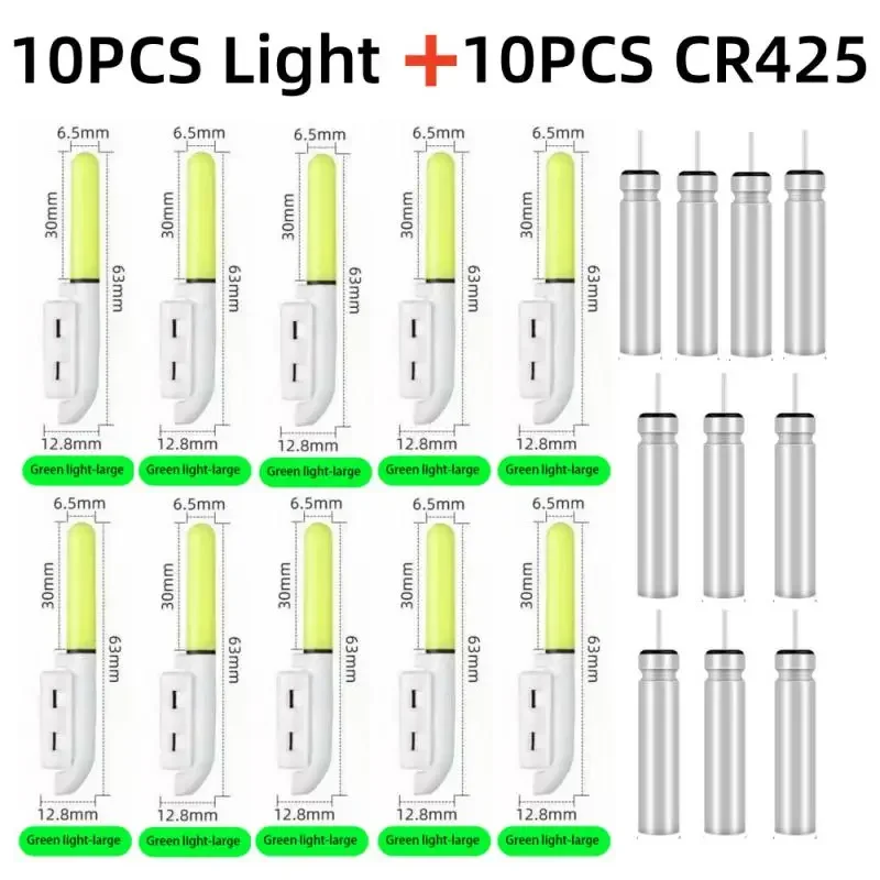 Fishing Light Stick Rod LED CR425 3.6V Lithium Battery USB Charge Kit Pesca Tool Luminous Tackle Night Bright Fluorescent Lamp