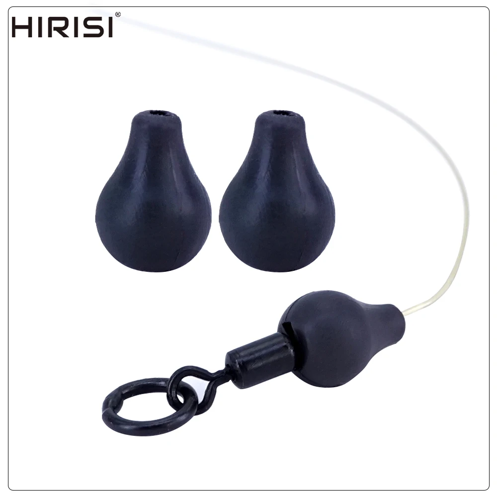 Hirisi Karpfenangelzubehör 0,42g Wolfram-Wirbel Chod-Perlen Haken-Kicker-Rig Endtackle Wechselsinker für Haar-Rigs AG211 – Detail 1