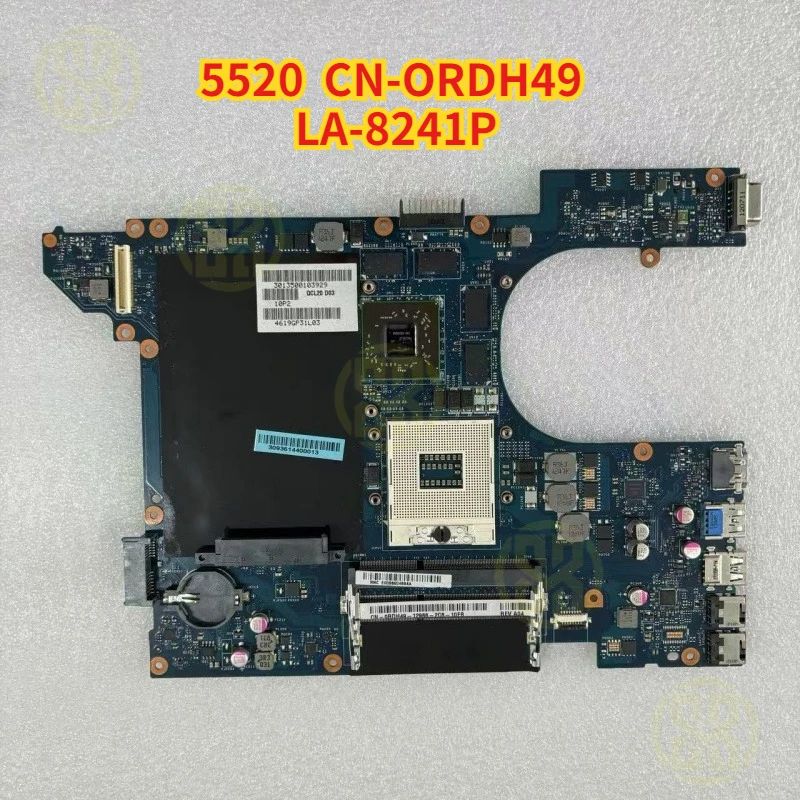 

0RDH49 для Dell Vostro 3560 V3560, материнская плата для ноутбука CN-0RDH49 QCL00 LA-8241P HM77 DDR3, 1 ГБ графического процессора