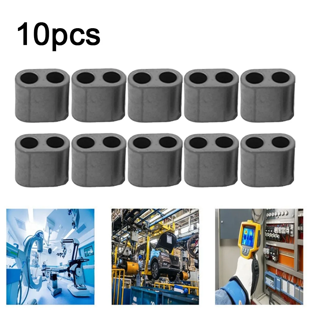 10pcs/set Toroids Ferrite Core Magnetic Ring Bead For Radio Frequency RF For RFC SWR  Double-Hole Magnetic Ring