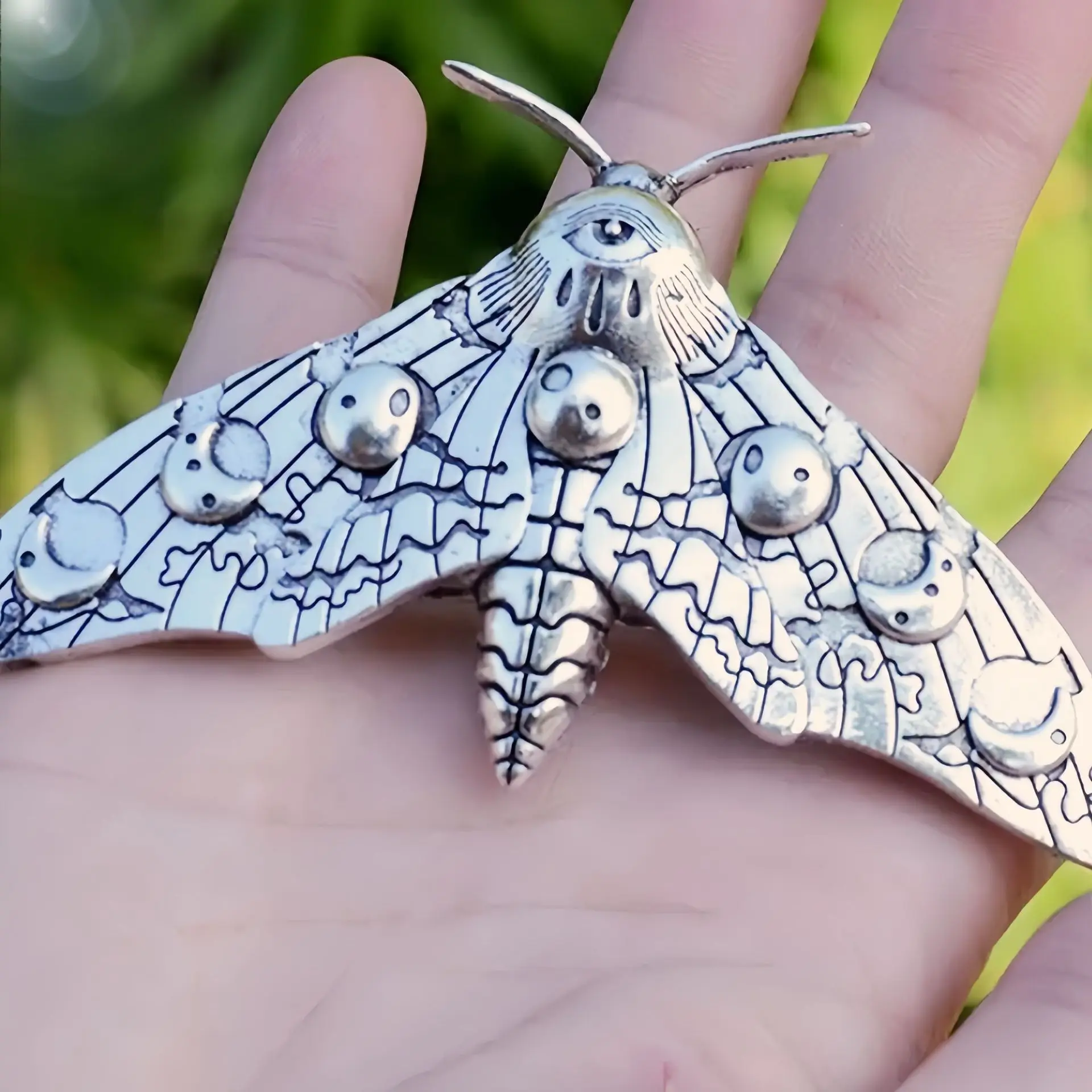 

1pcMoth Decor Hair Clip Vintage Gothic Hair Pin Hair Accessories For Halloween Party Decoration
