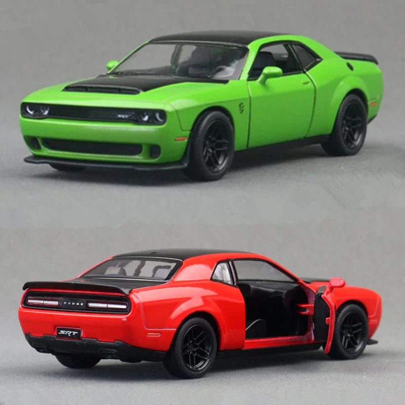 

1:40 Dodge Challenger SRT Demon 170 Alloy Sports Car Model Diecasts Metal Muscle Racing Vehicles Car Model Simulation Kids Gifts