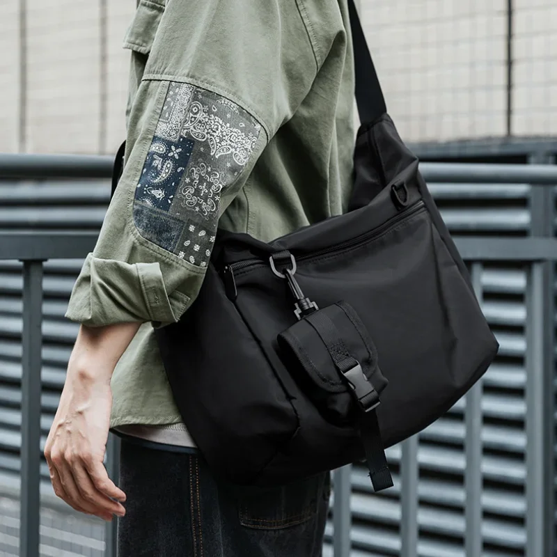 Korean Crossbody Bag Men\'s Shoulder Bag Multi-functional Bag Casual Messenger Bag Tooling Fashion Brand Small Body Bag