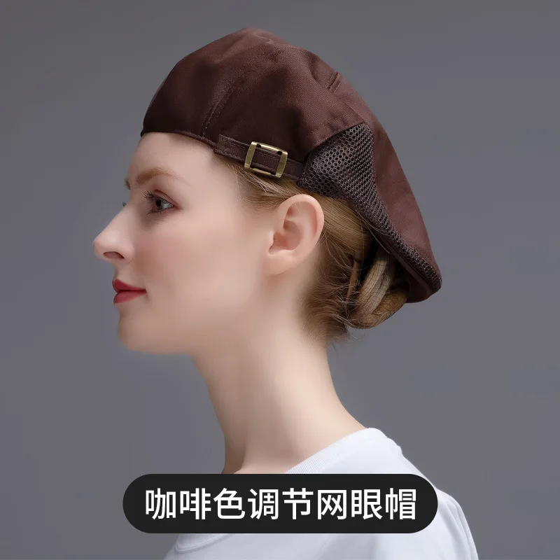 قبعة الطاهي قابل للتعديل للعمل HatLOGOFast Food Restaurant النادل الإعلان قبعة الرجال النساء تقديم الطعام قبعة بيريه قابلة للتنفس