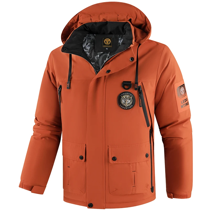 

Men's Outdoor Tactical Jacket with Eagle Patch - Multi-Pocket, Waterproof & Lightweight, Stylish for Hiking, Travel & Daily Wear