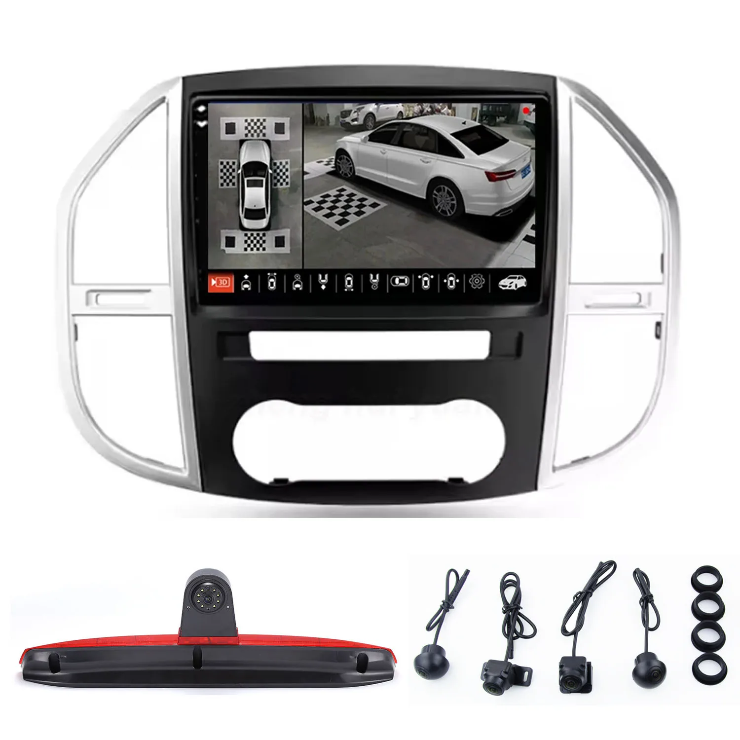 Android Car radio Carpaly GPS Navigation 360°camera For Mercedes Benz V Class Vito W447 108 110 111 116 119 120 124 eVito Mixto