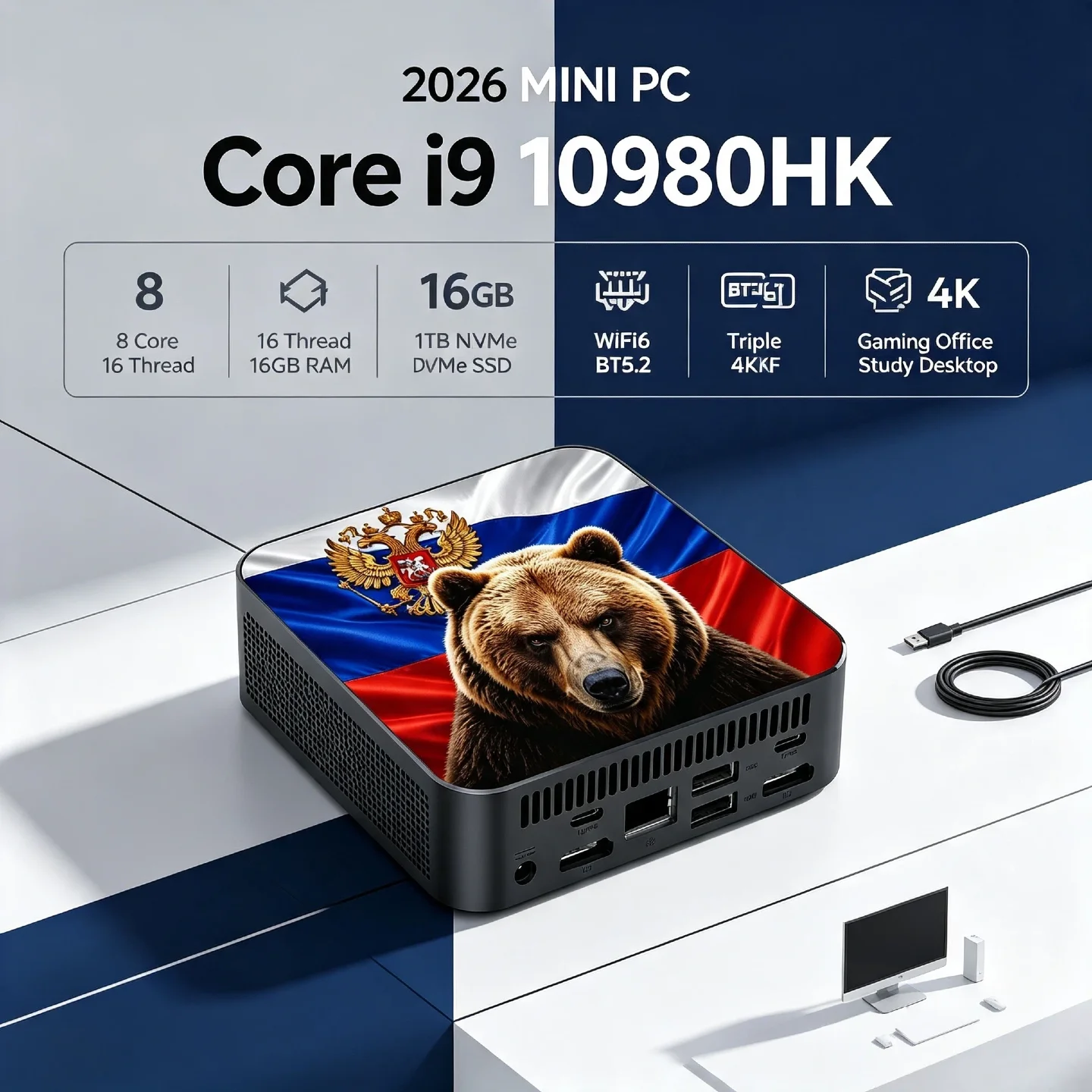 インテル-core-i9-10980hk-ミニpc-16gb-ram-1tb-2tb-ssd-m2-wifi-6-bt52-低消費電力-nvme-コンピューター-デスクトップ-プロユニット