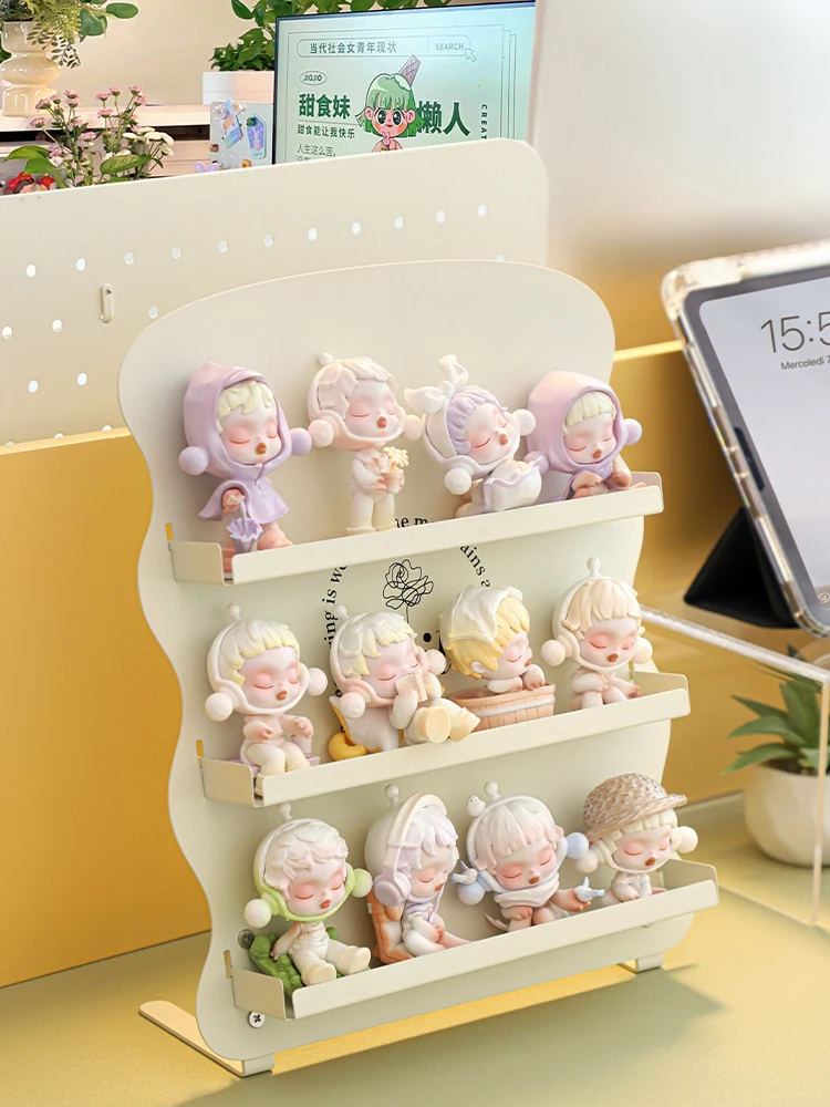 

2025 New Metal Blind Box Storage Display Rack Multi-Layer Hand-made Dolls Decoration Display Ladder Cabinet Figure Toy Holder