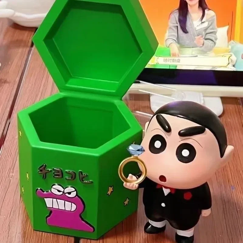 

Hot Crayon Shin-Chan Model Doll Cos Proposal Artifact Q Version Anime Figurine Toy Handmade Model Ornament Christmas Gift