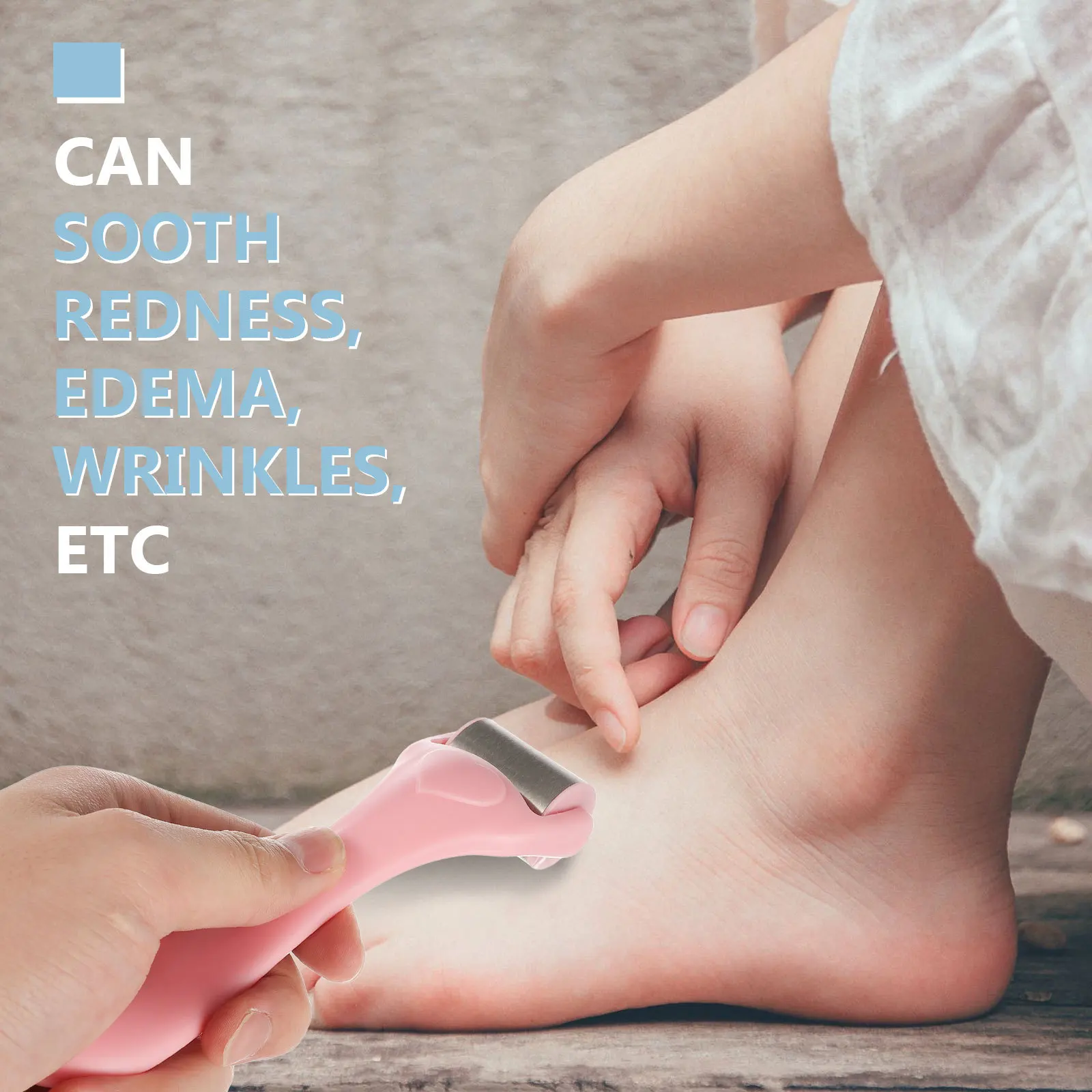 مدلك تبريد الوجه المحمول أداة رفيعة للوجه لاحمرار وذمة التجاعيد والعناية بالبشرة