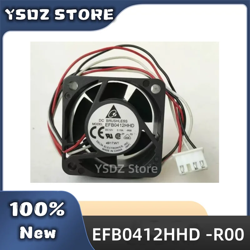 New Original for DELTA EFB0412HHD -R00 12V 0.15A 3-Wire For Huawei 3600 5600 H3C Axial Server Cooling Fan 4CM 4020 40X40X20mm