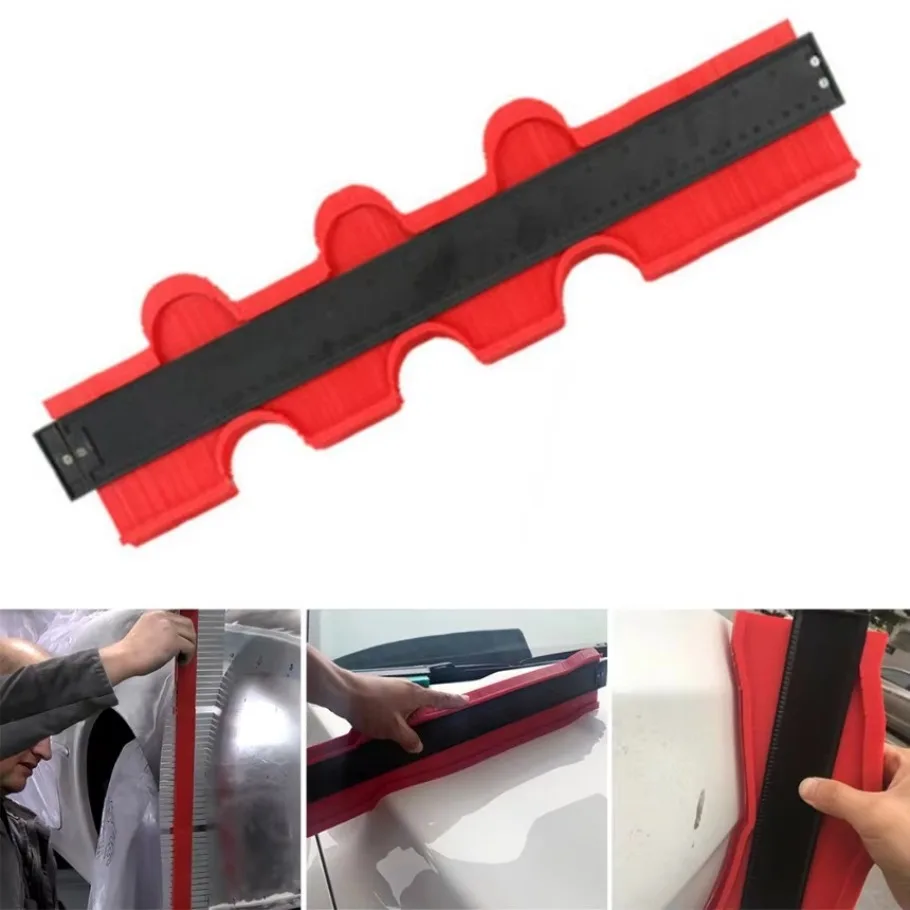 Car Dent Measuring Tool Car Body Panel Repair Ruler Profile Gauge Contour Car Sheet Metal Ruler 1x