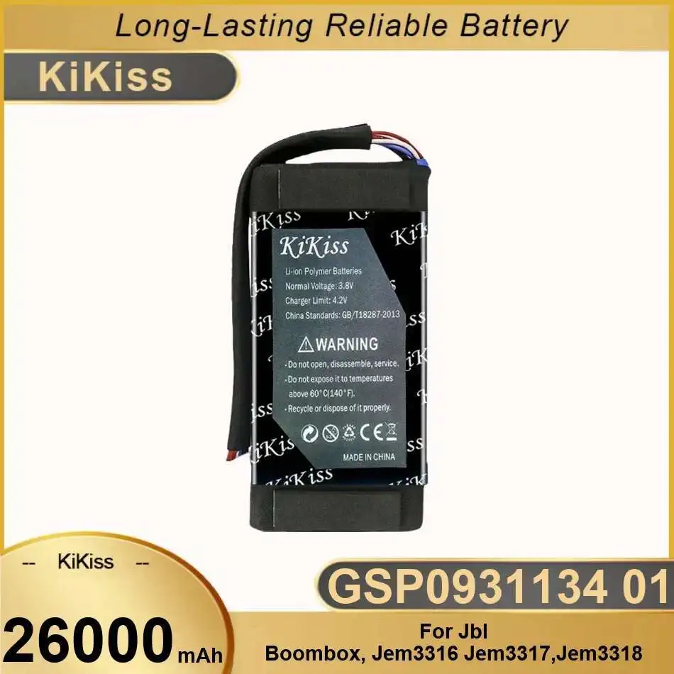 

26000Mah For Jbl Boombox, JEM3316,JEM3317,JEM3318 Reliable Power Supply GSP0931134 01 Speaker Battery