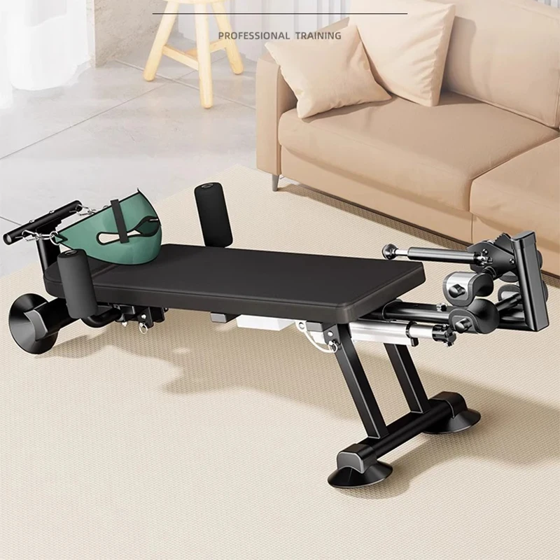 Cervical lumbar spine traction trainer, soothing device, leg and fitness, home waist stretching equipmen