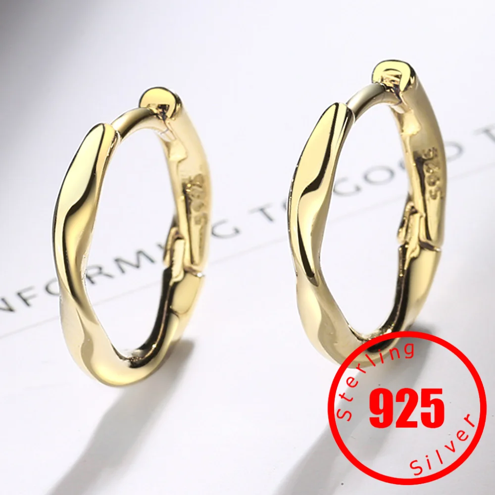 

Zircon Geometric Earrings Hoop Earrings for Women 925 Sterling Silver Earrings Cuff Piercing Wedding Jewelry Gift