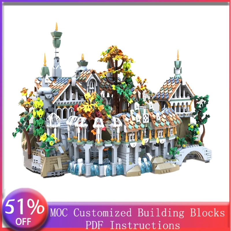 

4372 PCS Modular Building Mini Twilight Valley MOC Customize Modular Building Block Kids Creative Design DIY Toy Birthday Gift