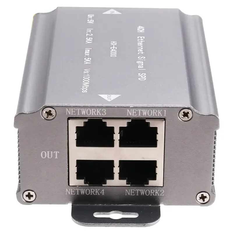 L22A-Multi-Port Monitoring Surge Protector 4 Ports 1000M Network Cable Signal Lightning Arrester RJ45 Camera Thunder Protection