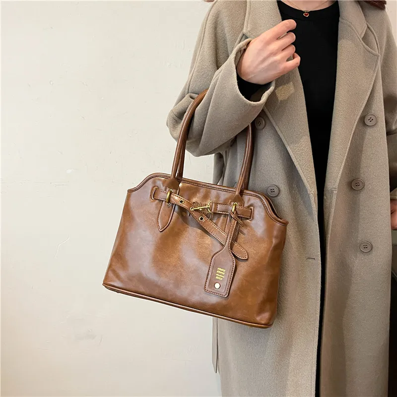 

Trendy Ladies Shoulder Bag Leather Crossbody Handbag Tote Messenger Luxury Designer Elegant Classic Women's Fashion