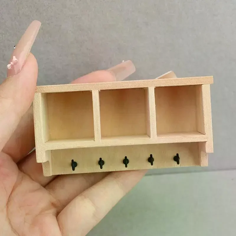 1/12 Domek dla lalek Symulacja Mini Półka Ścienna Wisząca Dekoracja Mebli do Domku dla Lalek Akcesoria do Domku dla Lalek