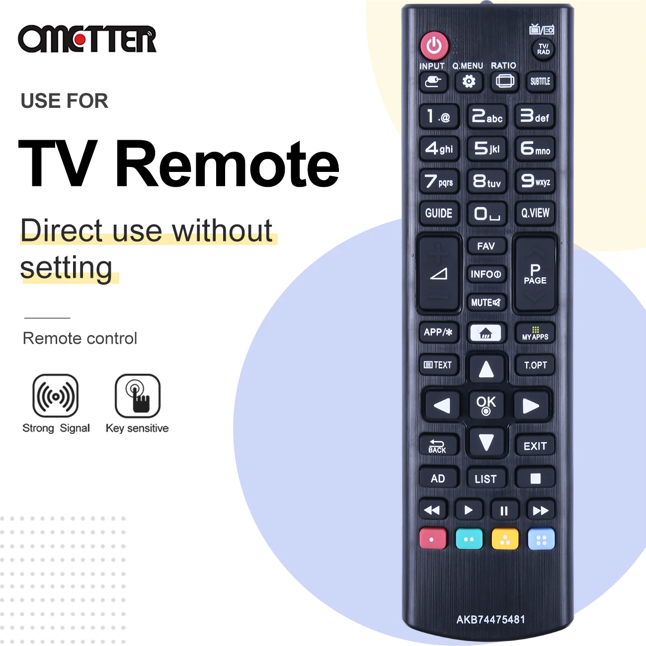 АКБ 74475481   Пульт дистанционного управления для Smart TV 32LF592U 43LF590V 43UF6407 43UF640V 49UF6407