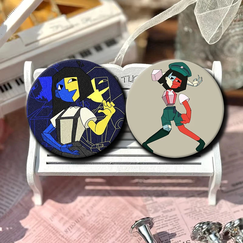 Ena Graphic Sthetic Rain Rock Anime Brooches ENA Dream BBQ Pins Round Cartoon Badge for Backpack Accessorie Clothes Decoration