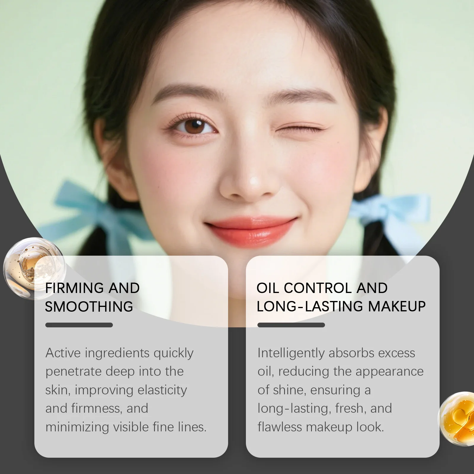 Facial Firming Cream Moisturizer Isolation Lotion Brightening Skin Color Tighten Cover Blemishes Light Liquid Foundation Primer