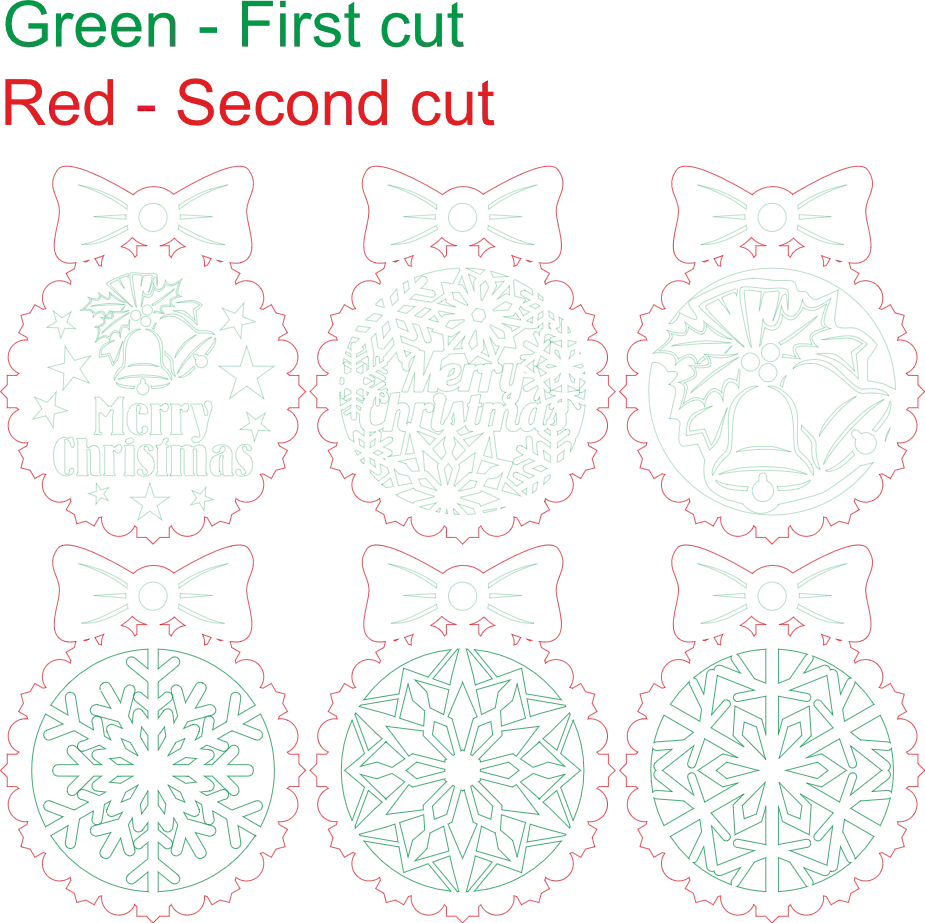 Imagem -05 - Brinquedos de Árvore de Natal Corte a Laser 2d Design Vetorial Cdr ai Svg Dxf Arquivos de Formato para Projetos Cricut Produtos Digitais Download Não p 6