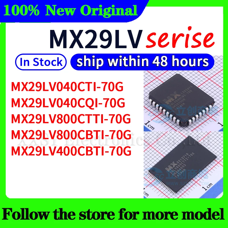 

MX29LV040CTI-70G MX29LV040CQI-70G MX29LV800CTTI-70G MX29LV800CBTI-70G MX29LV400CBTI-70G In stock 48 hours ship