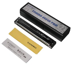 Tombo Harmonica Tremolo Harp Hope Super 24 No. 6624S Pro 24 Holes Professional Armonica Mouth Organ Musical Instrumentos Key C