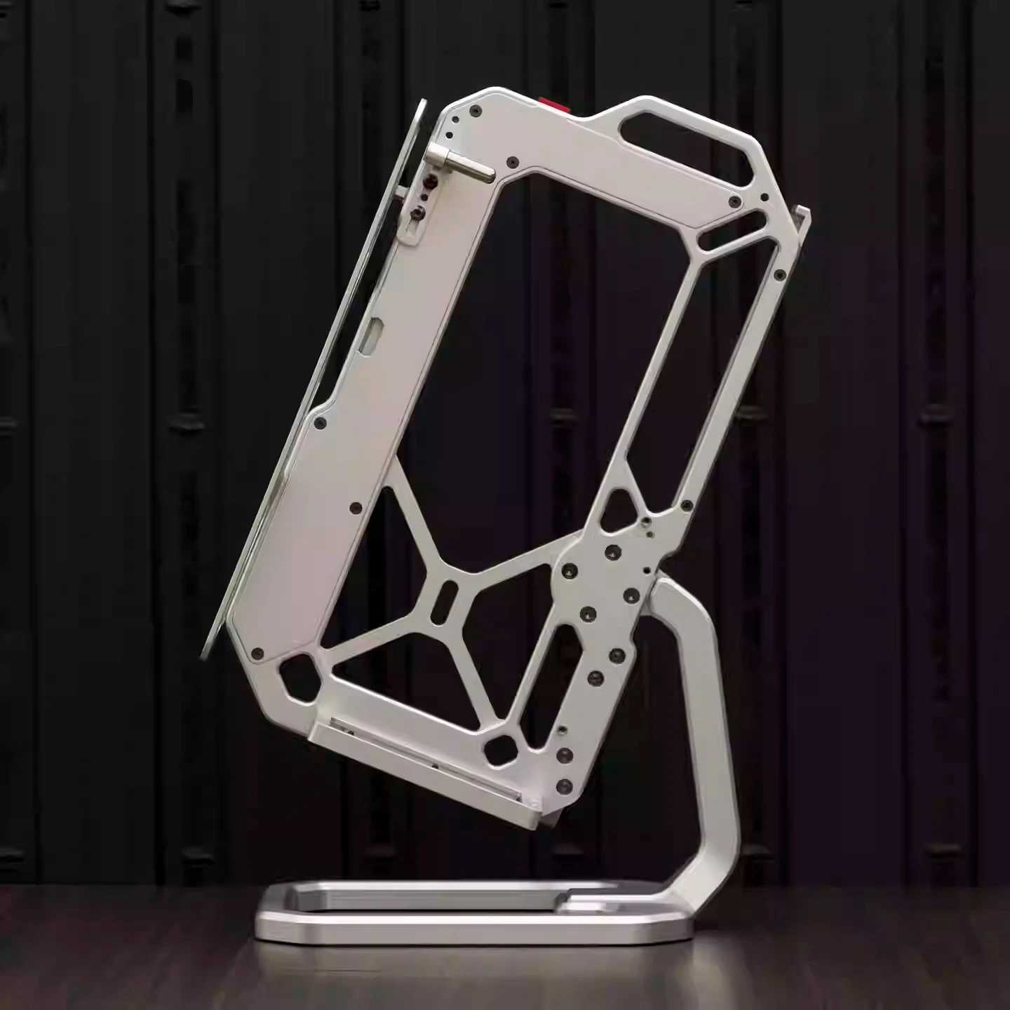 

Корпус для игрового ПК с открытой рамой ITX SFX, портативный, вертикальный, алюминиевый, мини-шасси, высококлассный настольный корпус