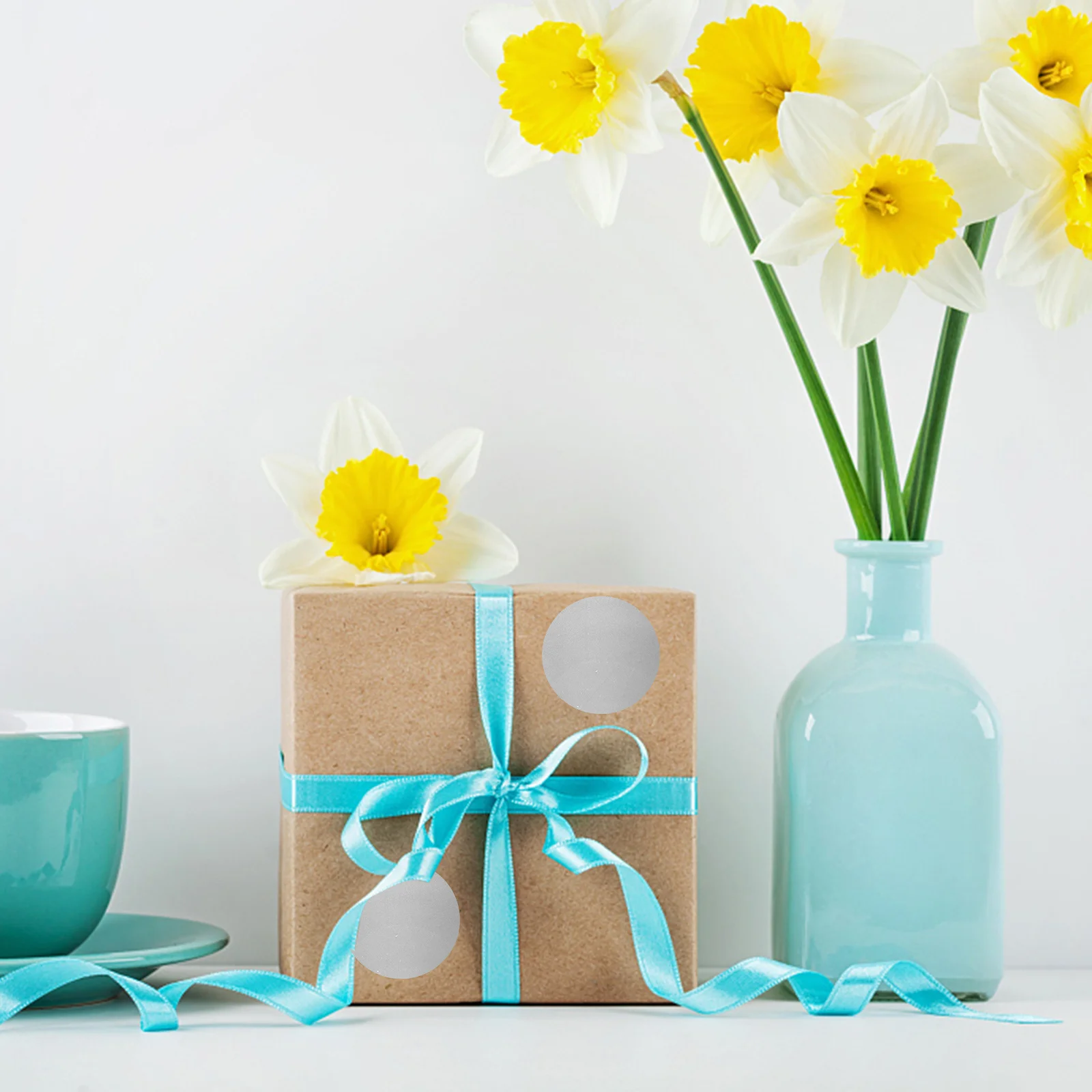 

300 шт. клейкие наклейки, круглые подарочные бирки из ПВХ для DIY, скрапбукинга, вечерние сувениры, воздушные шары, карты, обертывания, декор