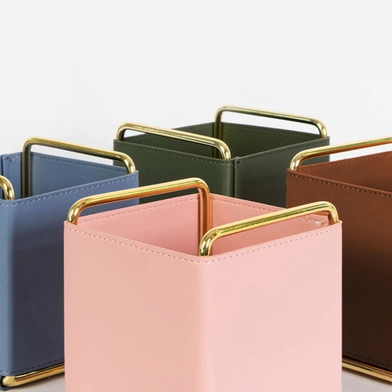 E9LB حامل مستحضرات التجميل الجلدي العتيق لصندوق حامل جهاز التحكم عن بعد للمنزل سعة كبيرة