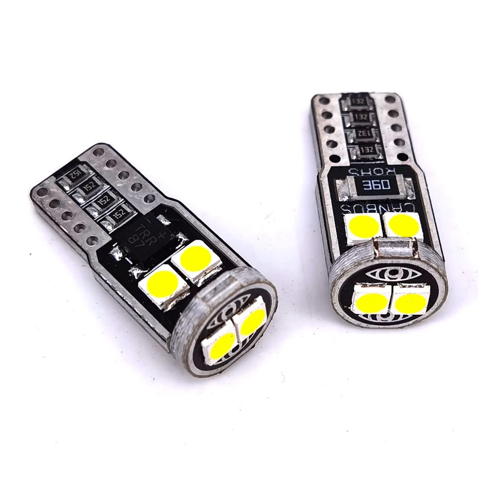 

200pcs LED car interior light W5W T10 3030 6 SMD canbus LED Instrument Lights bulb Wedge light no error DC 12V