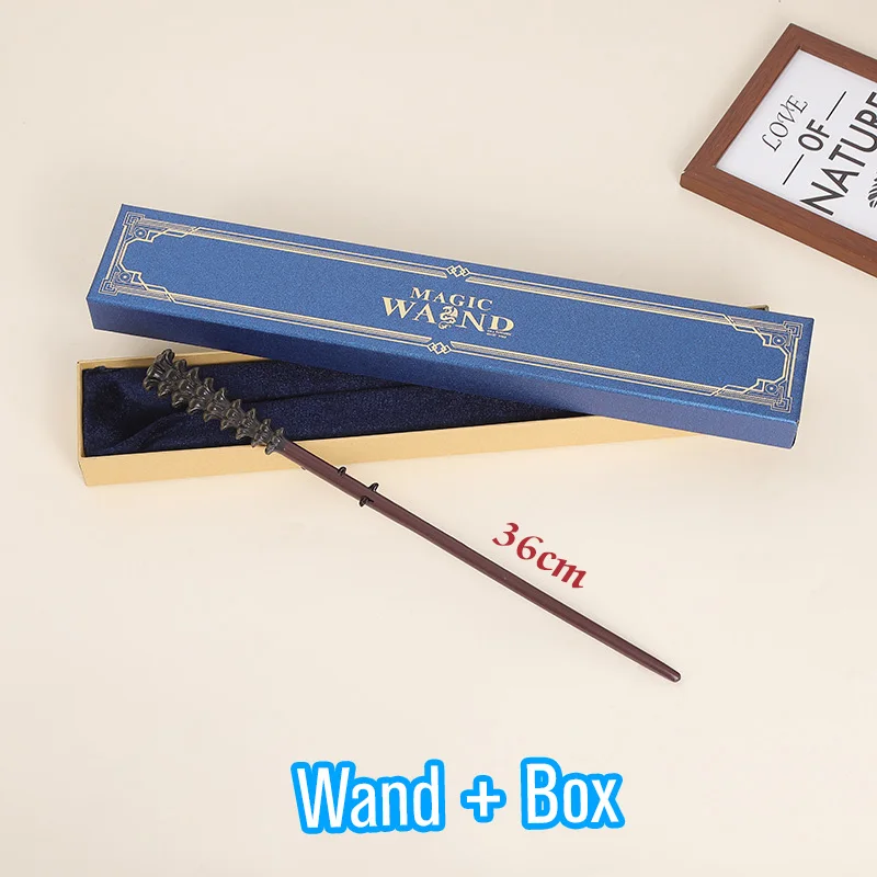 Metal Core Wand Harris Pottered Cosplay Hermione Granger Premium Gift Box Packaging Model Children\'s Toys Birthday Gift